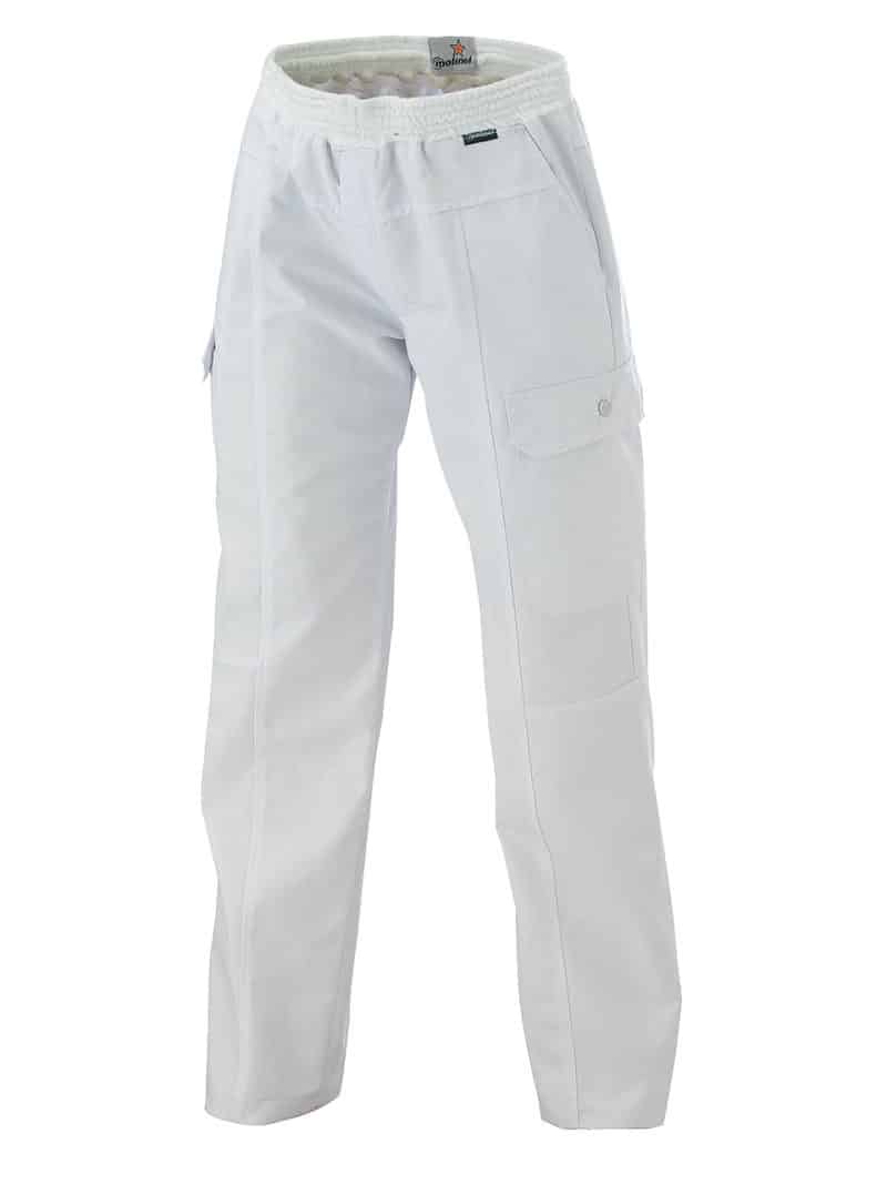 Pantalon de cuisine GUY Blanc