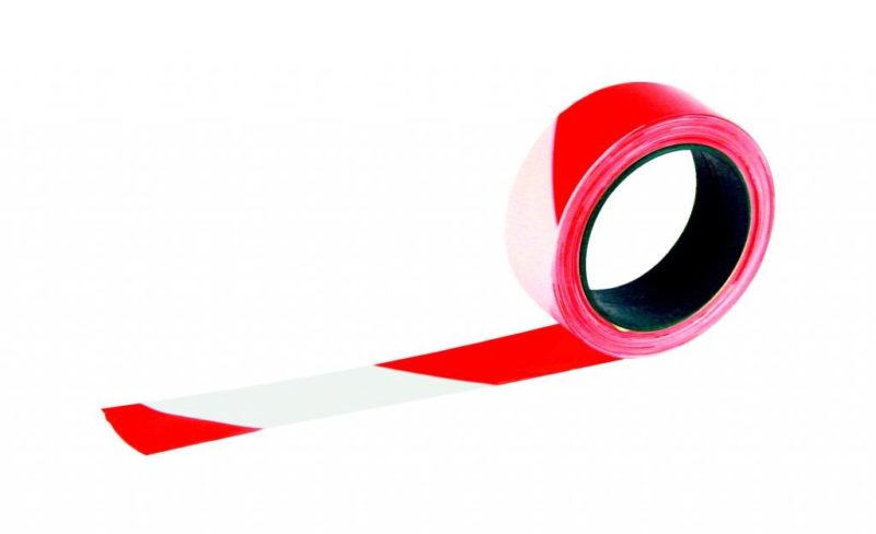 Ruban de Signalisation-RUBALISE-rouge-et-blanc-50-mm-x-100-m
