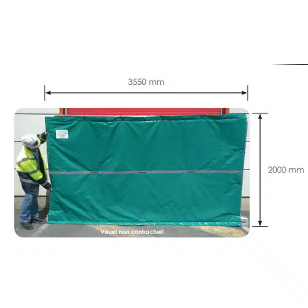 Bâches acoustiques pour barrières mobile de chantier Heras