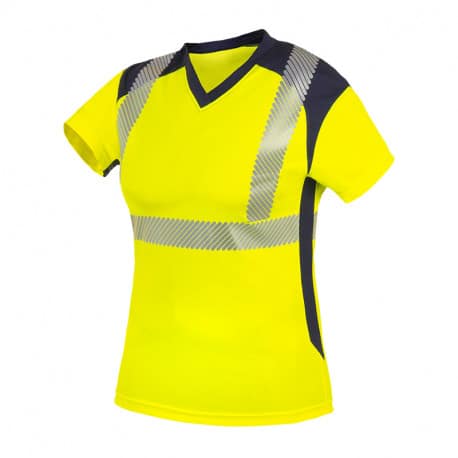 tee-shirt-femme jaune