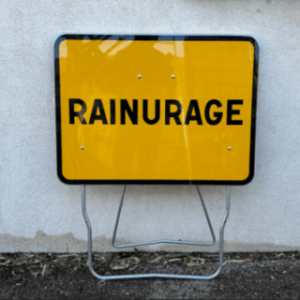 Panneau de signalisation type KC Rainurage indication temporaire