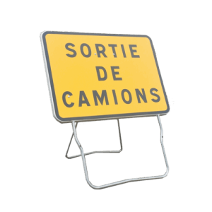 Le Panneau KC Sortie camion permet de prévenir du danger