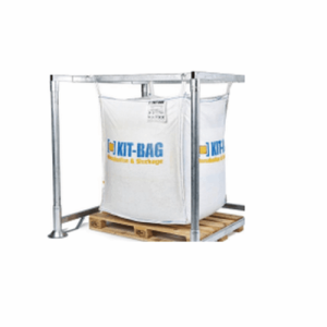 Support Big Bag repliable 1560x1560mm avec ouverture pour palette