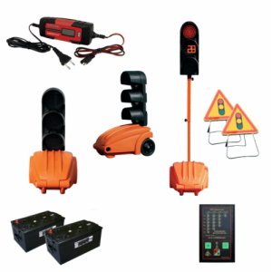 Pack De Feux tricolores de chantier Diabolux avec décompte de temps - Jeu de 2