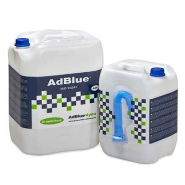AdBlue® bidon 10 litres avec bec verseur. Palette 63 bidons