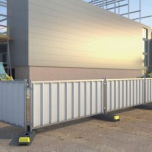 Clôtures Mobile de chantier Type HERAS Bardées Tolées Pleine - Longueur 2,10ml - Hauteur 1ml