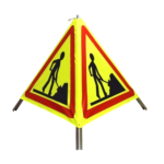 Tripode de signalisation AK5 – Jaune Fluo