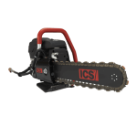 Tronçonneuse à béton thermique ICS 695XL avec guide et chaîne diamantée de 35 cm