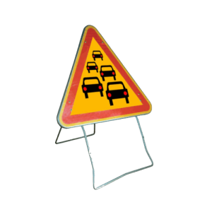 Panneau de signalisation chantier Annonce de bouchon AK30 700/650 mm