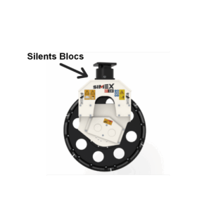 Sillent bloc pour roue de compactage SIMEX