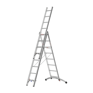 Echelle transformable à 3 plans avec traverse réglable SMART-BASE