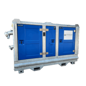 Motopompe insonorisée BA100E Pompe de chantier avec moteur diesel