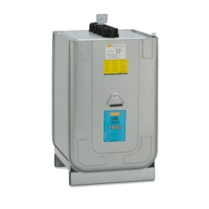 Cuve à gazoil/fioul/GNR 1500L Stockage Double Paroi avec rétention intégré COMPLETE avec pompe 230V + flexible 6M + pistolet automatique avec compteur intégré