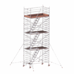 Tour Echafaudage Roulante - escalier intérieurs et stabilisateurs