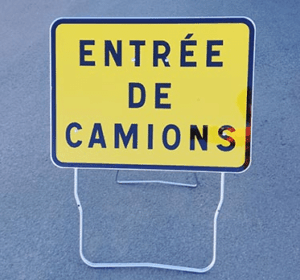 panneau Entrée de camion