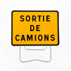 panneau sortie de camions