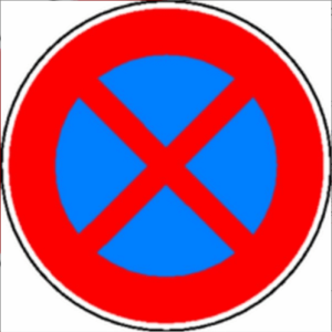 panneau interdiction de stationner 450mm