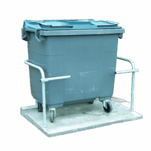 Plateforme béton poubelle 1500x1250mm