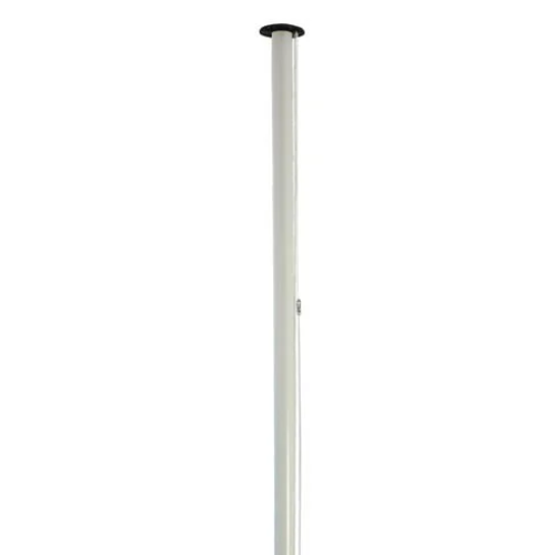Mât aluminium 4m - Pommeau, Fixation et Drisse avec Taquet