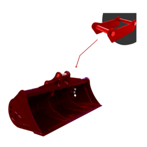Godet Curage 1500mm 6-9T | Axes Fixes