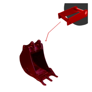 Godet Tranchée 450mm 6-9T | Attache QA21