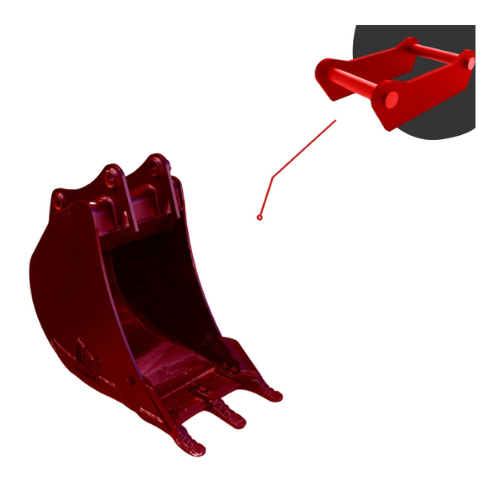 Godet Tranchée 500mm 6-9T | Axes Fixes