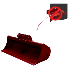 Godet tranchée 1200 mm mini-pelle 1-2T sans attache