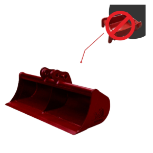 Godet tranchée 1000 mm mini-pelle 1-2T sans attache