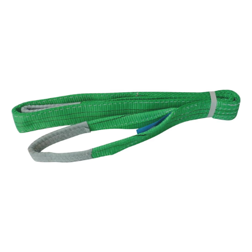 Élingue plate avec boucles 60mm 2T 3m verte – Réf. 18401