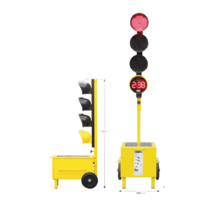 Jeu de 2 feux tricolores Tempo Solaire