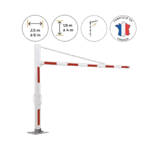 Demi-portique pivotant à pied rotatif - Hauteur 1.9m-4m - Largeur 2.5m-6m - Kit pose